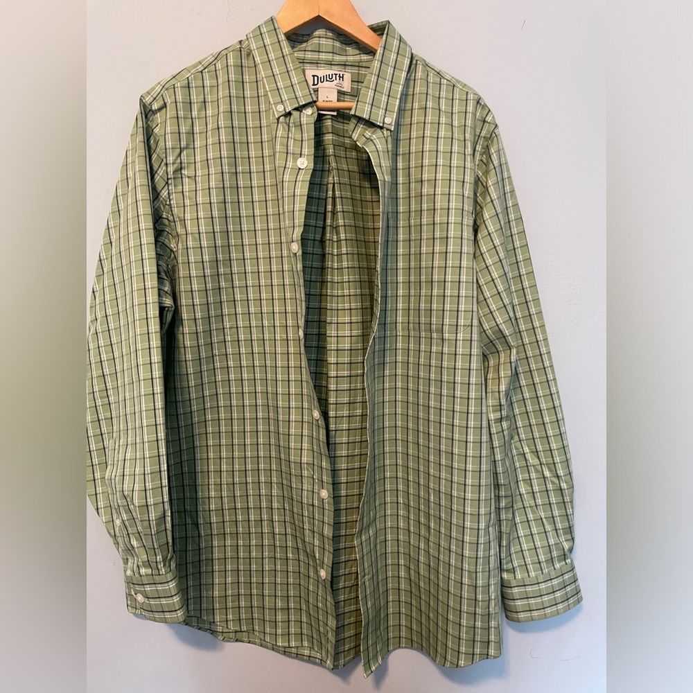 Duluth Long Sleeve Plaid Button Up Shirt